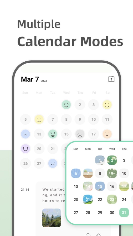 Your Diary mood and Photo Wall screenshot